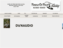 Tablet Screenshot of houseofhighfidelity.com